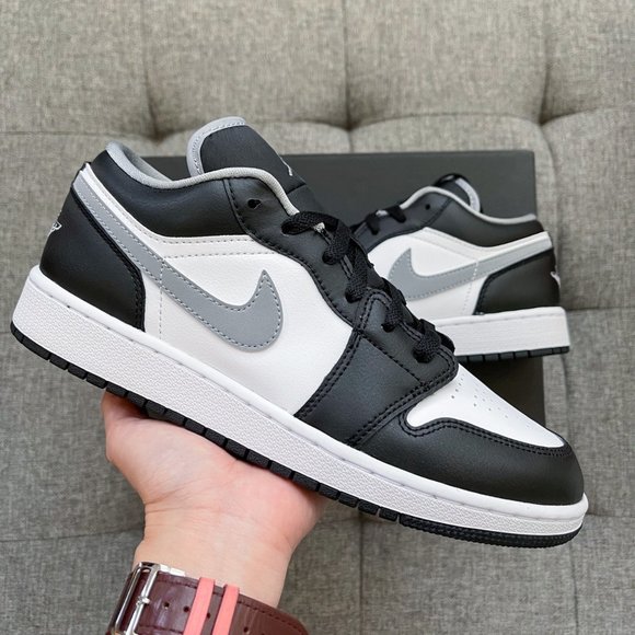 š¼ Nike Air Jordan 1 Low black white grey shoes